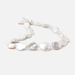 11-21mm Off White Keshi Freshwater Pearls 15.5 inch 24 pieces (ONLINE ORDER ONLY)