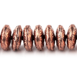 10mm Antiqued Copper Disc Beads 8 inch 48 pieces (ONLINE ORDER ONLY)
