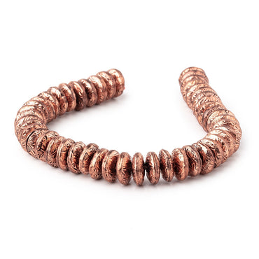 10mm Antiqued Copper Disc Beads 8 inch 48 pieces (ONLINE ORDER ONLY)