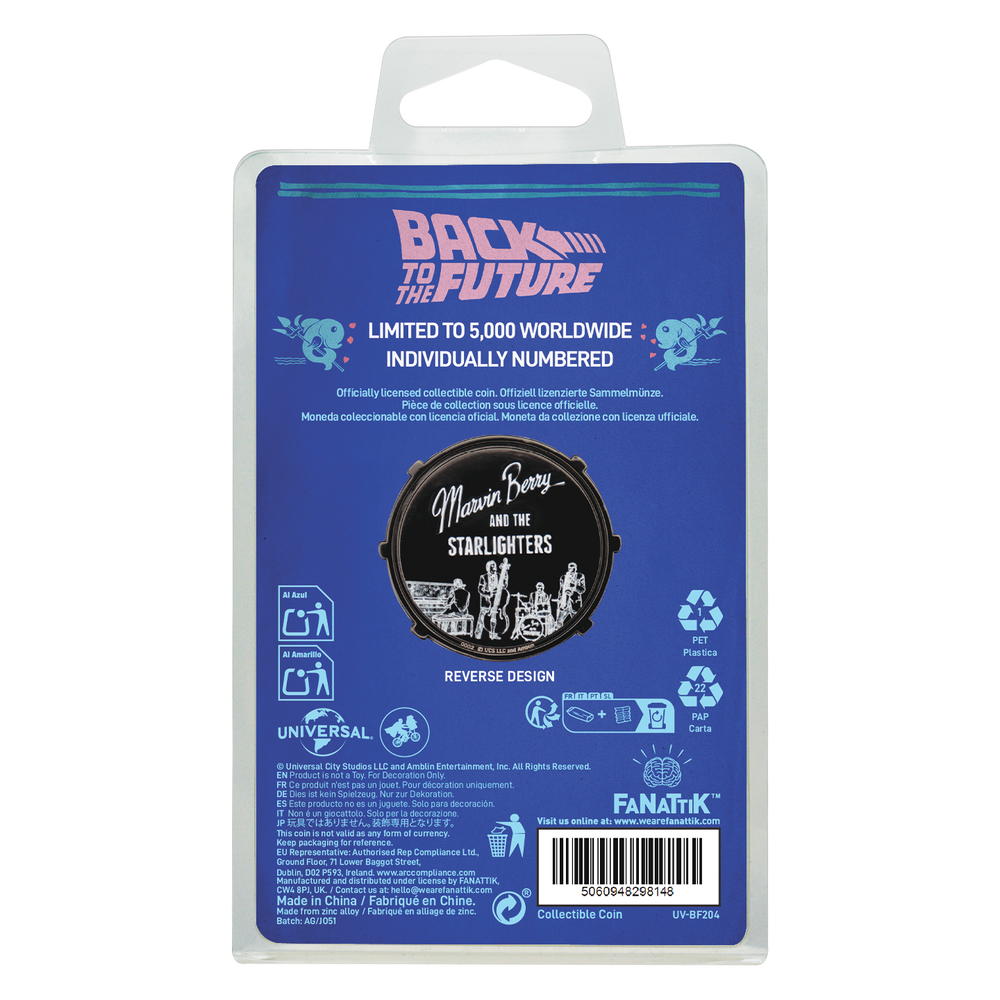 Back to the Future Limited Edition Marvin Berry & The Starlighters Coin