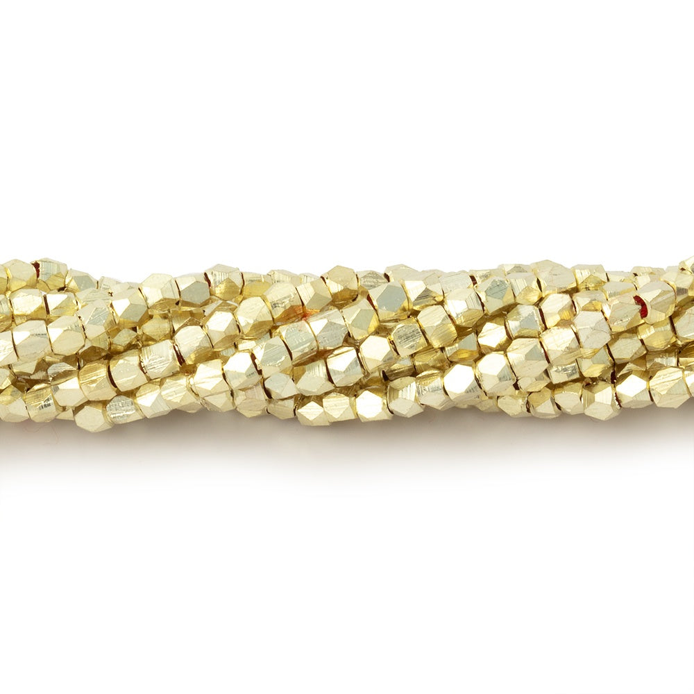 2mm Shiny Faceted Nugget Beads 8 inch 90 pieces (ONLINE ORDER ONLY)