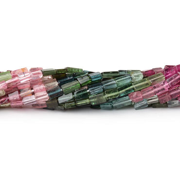 3-5mm Multi Color Tourmaline Plain Rectangle Beads 16 inch 96 pieces (ONLINE ORDER ONLY)