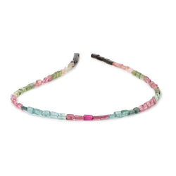 4-6mm Multi Color Tourmaline Plain Rectangle Beads 13.5 inch 70 pieces