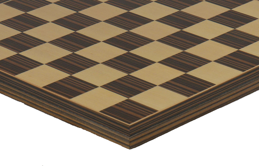 Chess Board - 14" Ebony & Maple Veneer Chess Board (ONLINE ORDER ONLY)