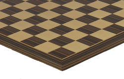 Chess Board - 14" Ebony & Maple Veneer Chess Board (ONLINE ORDER ONLY)