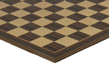 Chess Board - 14" Ebony & Maple Veneer Chess Board (ONLINE ORDER ONLY)