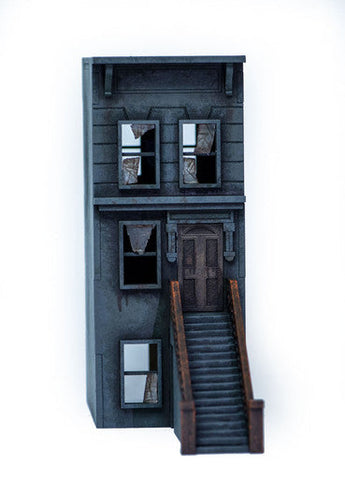 28mm "Brownstone" Row House (MDF) - 28MMDF404 (Online Order Only)
