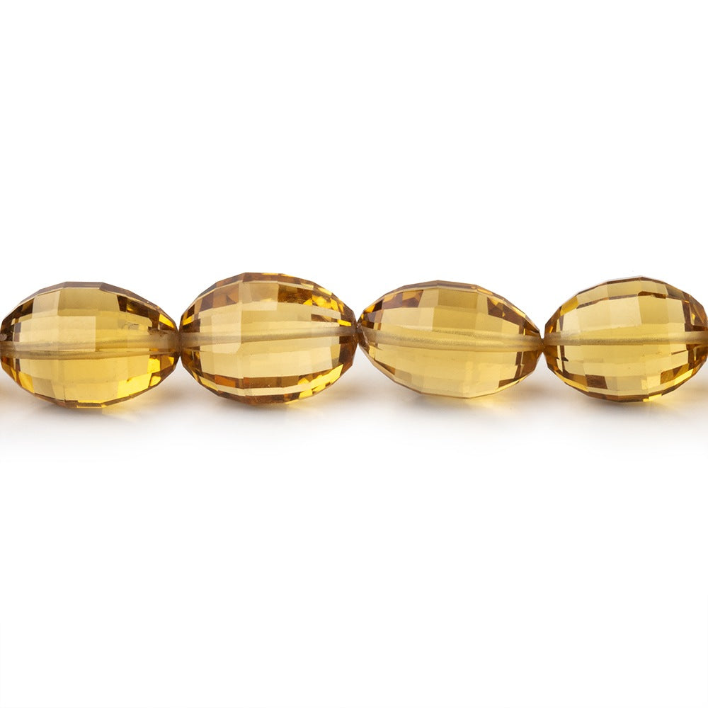 Honey Quartz Faceted Oval Beads 8 inch 18 pieces (ONLINE ORDER ONLY)
