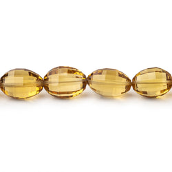 Honey Quartz Faceted Oval Beads 8 inch 18 pieces (ONLINE ORDER ONLY)