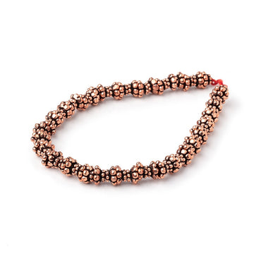 6x4mm Antiqued Copper Bead Caps 8 inch 54 pieces (ONLINE ORDER ONLY)