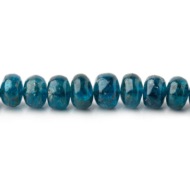 4-6mm Neon Blue Apatite Plain Rondelle Beads 17 inch 130 pieces (ONLINE ORDER ONLY)