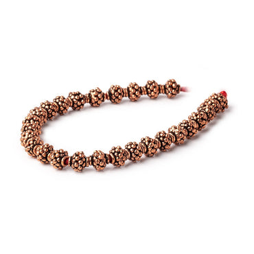 7x4mm Antiqued Copper Bead Caps 8 inch 56 pieces (ONLINE ORDER ONLY)