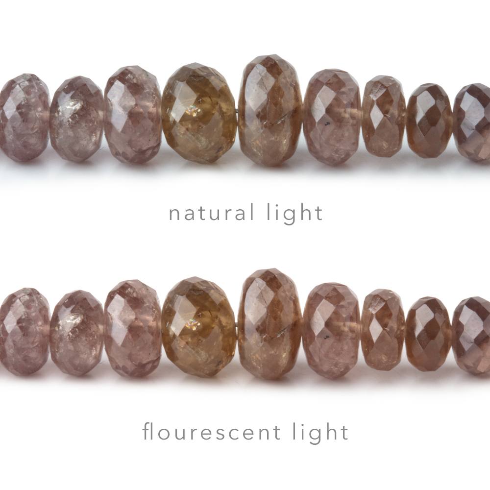 4-8mm Color Change Garnet Faceted Rondelle Beads 15 inch 158 pieces (ONLINE ORDER ONLY)