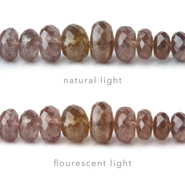 4-8mm Color Change Garnet Faceted Rondelle Beads 15 inch 158 pieces (ONLINE ORDER ONLY)