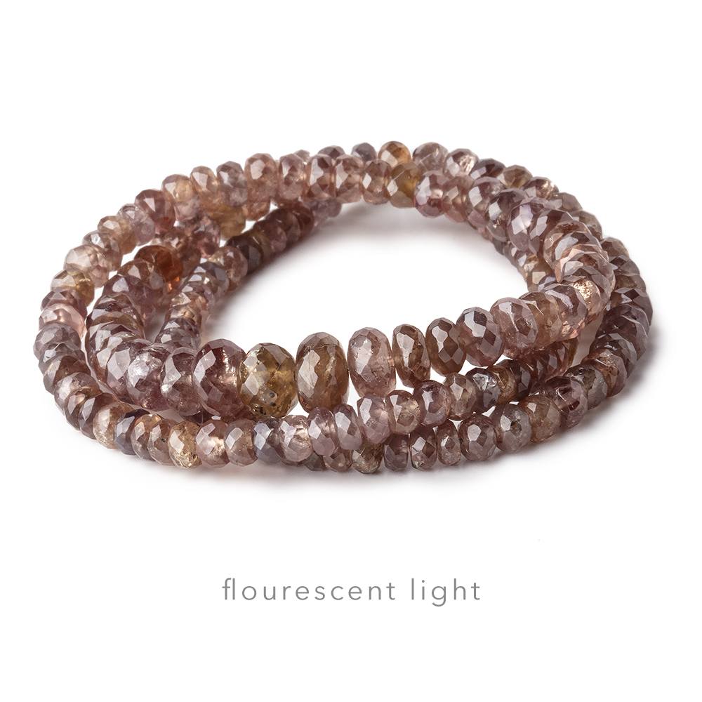 4-8mm Color Change Garnet Faceted Rondelle Beads 15 inch 158 pieces (ONLINE ORDER ONLY)