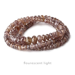 4-8mm Color Change Garnet Faceted Rondelle Beads 15 inch 158 pieces (ONLINE ORDER ONLY)