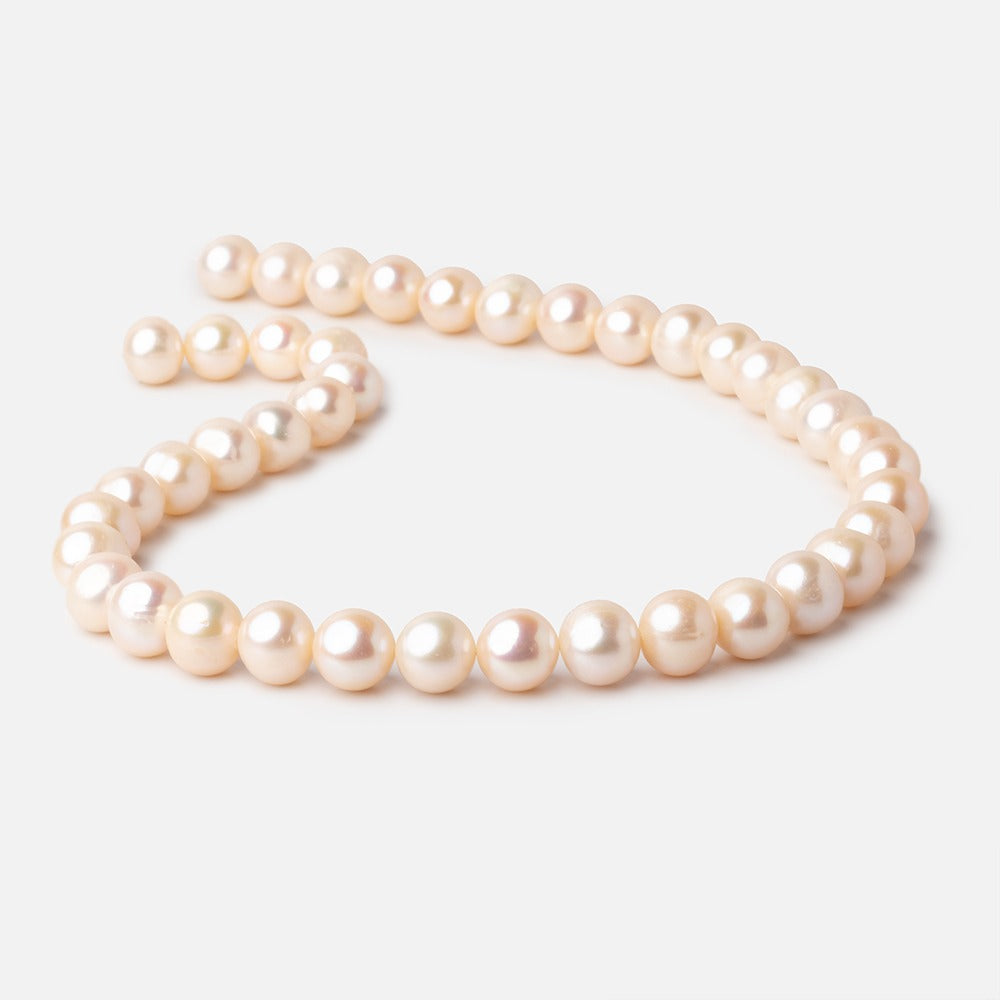 11x10mm Cream Off Round Freshwater Pearl Beads 15 inch 41 pieces A (ONLINE ORDER ONLY)