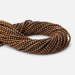 4x3mm Burnished Bronze Oval Freshwater Pearl Beads 16 inch 97 pieces (ONLINE ORDER ONLY)