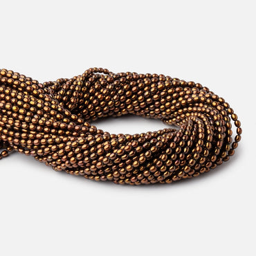 4x3mm Burnished Bronze Oval Freshwater Pearl Beads 16 inch 97 pieces (ONLINE ORDER ONLY)