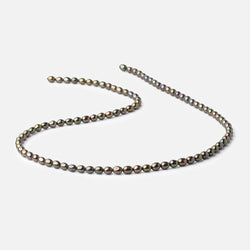 4x3mm Mushroom Green Straight Drill Oval Freshwater Pearls 15 inch 72 beads (ONLINE ORDER ONLY)