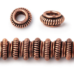 10mm Pinwheel Spacer with 4mm Large Hole 8 inch 43 Beads (ONLINE ORDER ONLY)