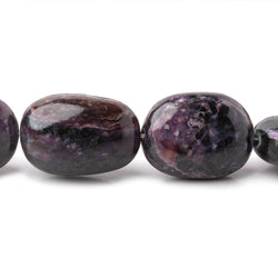 16.5x11.5-22x15mm Charoite Plain Nugget Beads 17.5 inch 23 pieces (ONLINE ORDER ONLY)