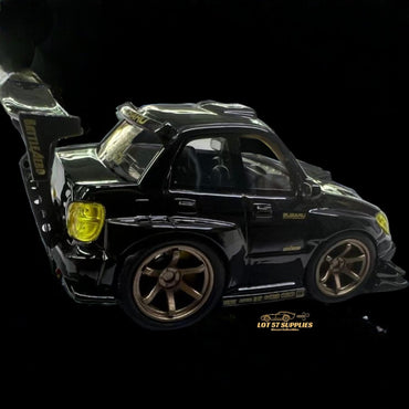 YM model X Q CAR Subaru Impreza WRX STI Voltex Black Gold Resin 1:64 (ONLINE ORDER ONLY)