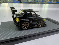 YM model X Q CAR Subaru Impreza WRX STI Voltex Black Gold Resin 1:64 (ONLINE ORDER ONLY)