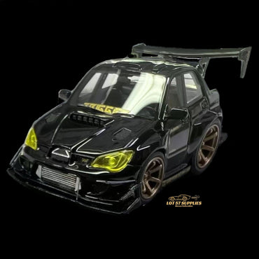 YM model X Q CAR Subaru Impreza WRX STI Voltex Black Gold Resin 1:64 (ONLINE ORDER ONLY)