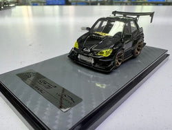 YM model X Q CAR Subaru Impreza WRX STI Voltex Black Gold Resin 1:64 (ONLINE ORDER ONLY)