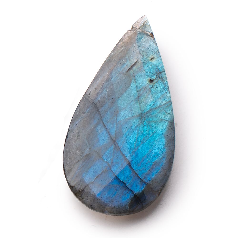 45x20mm Labradorite Faceted Pear Focal Bead 1 piece (ONLINE ORDER ONLY)