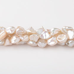 7-8mm Off White Straight Drilled Keshi Freshwater Pearls 16 inch 48 pieces (ONLINE ORDER ONLY)
