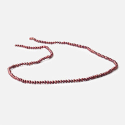 3x2mm Wine Red Off Round Freshwater Pearls 15 inch 172 pieces (ONLINE ORDER ONLY)