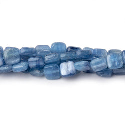 6mm Ceylon Blue Kyanite Plain Pillow Beads 16 inch 67 pieces (ONLINE ORDER ONLY)
