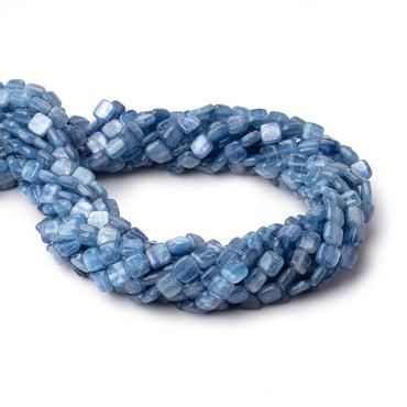 6mm Ceylon Blue Kyanite Plain Pillow Beads 16 inch 67 pieces (ONLINE ORDER ONLY)