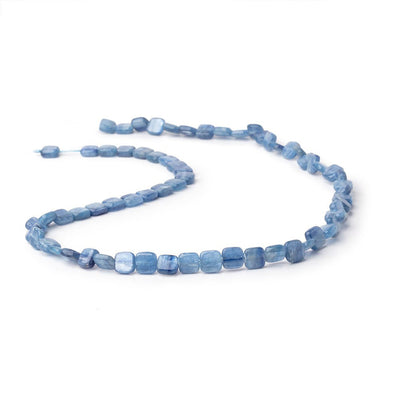 6mm Ceylon Blue Kyanite Plain Pillow Beads 16 inch 67 pieces (ONLINE ORDER ONLY)