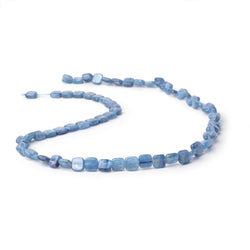 6mm Ceylon Blue Kyanite Plain Pillow Beads 16 inch 67 pieces (ONLINE ORDER ONLY)