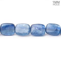 11x9mm Ceylon Blue Kyanite Plain Rectangles 16 inch 37 Beads 1mm Hole (ONLINE ORDER ONLY)