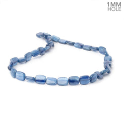 11x9mm Ceylon Blue Kyanite Plain Rectangles 16 inch 37 Beads 1mm Hole (ONLINE ORDER ONLY)