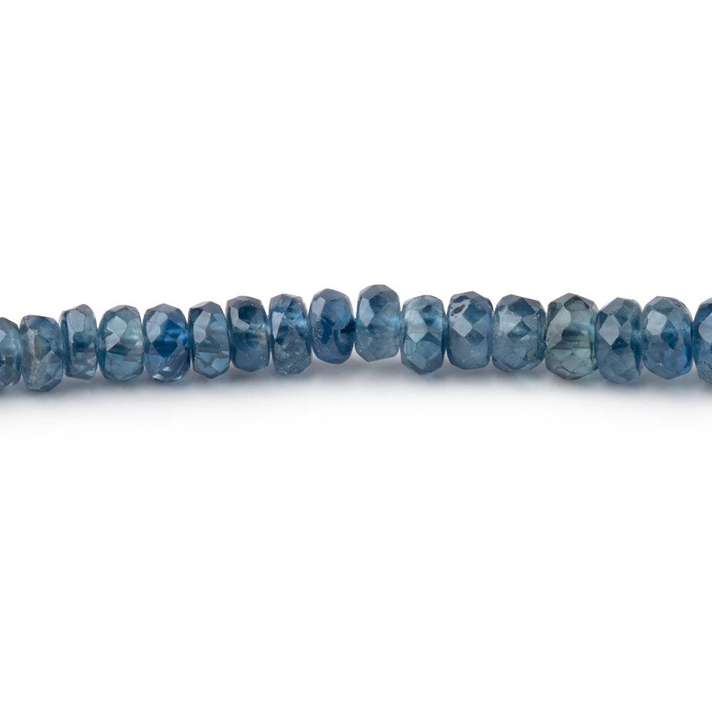 3-4mm Blue Sapphire Faceted Rondelle Beads 18 inch 280 pieces (ONLINE ORDER ONLY)