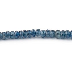3-4mm Blue Sapphire Faceted Rondelle Beads 18 inch 280 pieces (ONLINE ORDER ONLY)