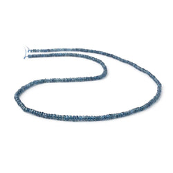 3-4mm Blue Sapphire Faceted Rondelle Beads 18 inch 280 pieces (ONLINE ORDER ONLY)