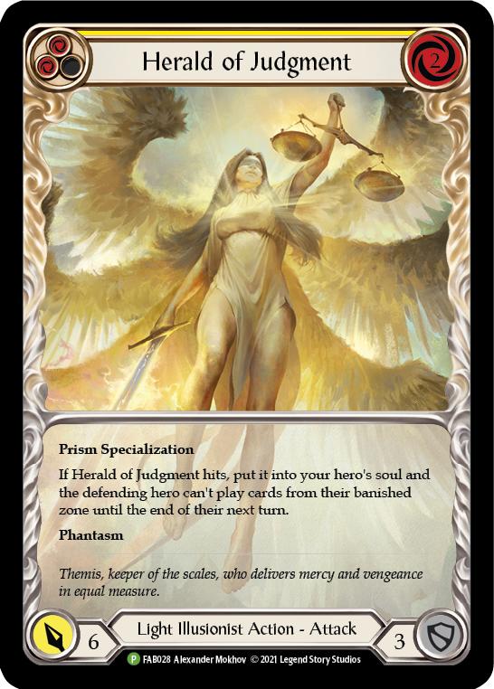 Herald of Judgment [FAB028] (Promo)  Rainbow Foil