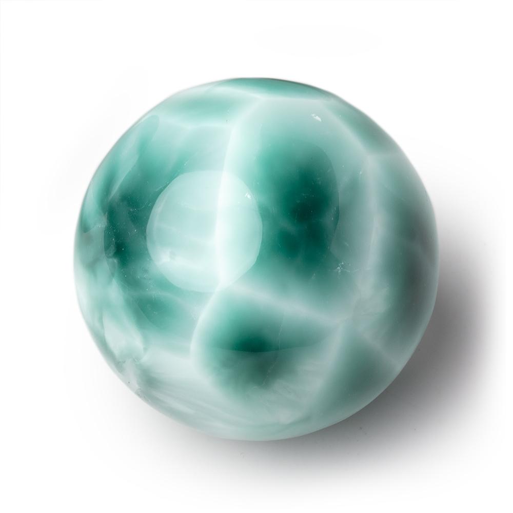 40mm Russian Green Angelite Undrilled Plain Sphere 1 piece (ONLINE ORDER ONLY)