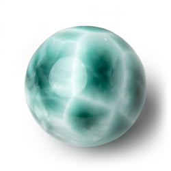 40mm Russian Green Angelite Undrilled Plain Sphere 1 piece (ONLINE ORDER ONLY)