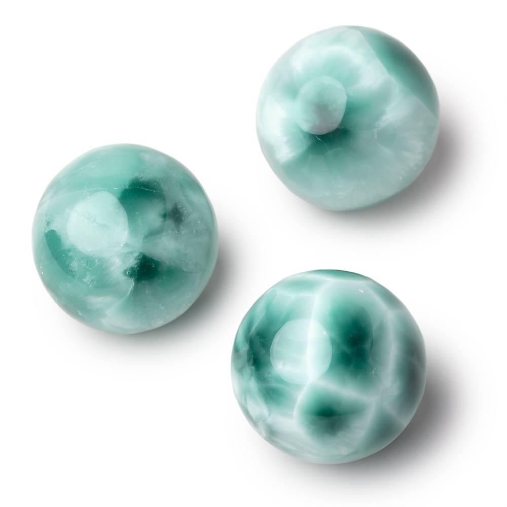 40mm Russian Green Angelite Undrilled Plain Sphere 1 piece (ONLINE ORDER ONLY)