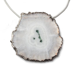 40x40-42x42mm Black Gold Leafed Solar Quartz Slices AAA Grade 4 pieces (ONLINE ORDER ONLY)