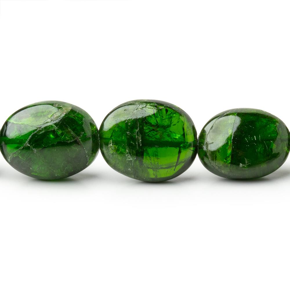8x6-14.5x10mm Chrome Diopside Plain Nugget Beads 16 inch 38 pieces (ONLINE ORDER ONLY)