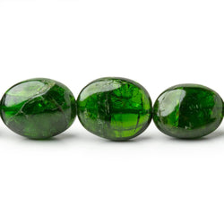8x6-14.5x10mm Chrome Diopside Plain Nugget Beads 16 inch 38 pieces (ONLINE ORDER ONLY)