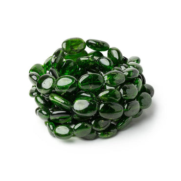 8x6-14.5x10mm Chrome Diopside Plain Nugget Beads 16 inch 38 pieces (ONLINE ORDER ONLY)